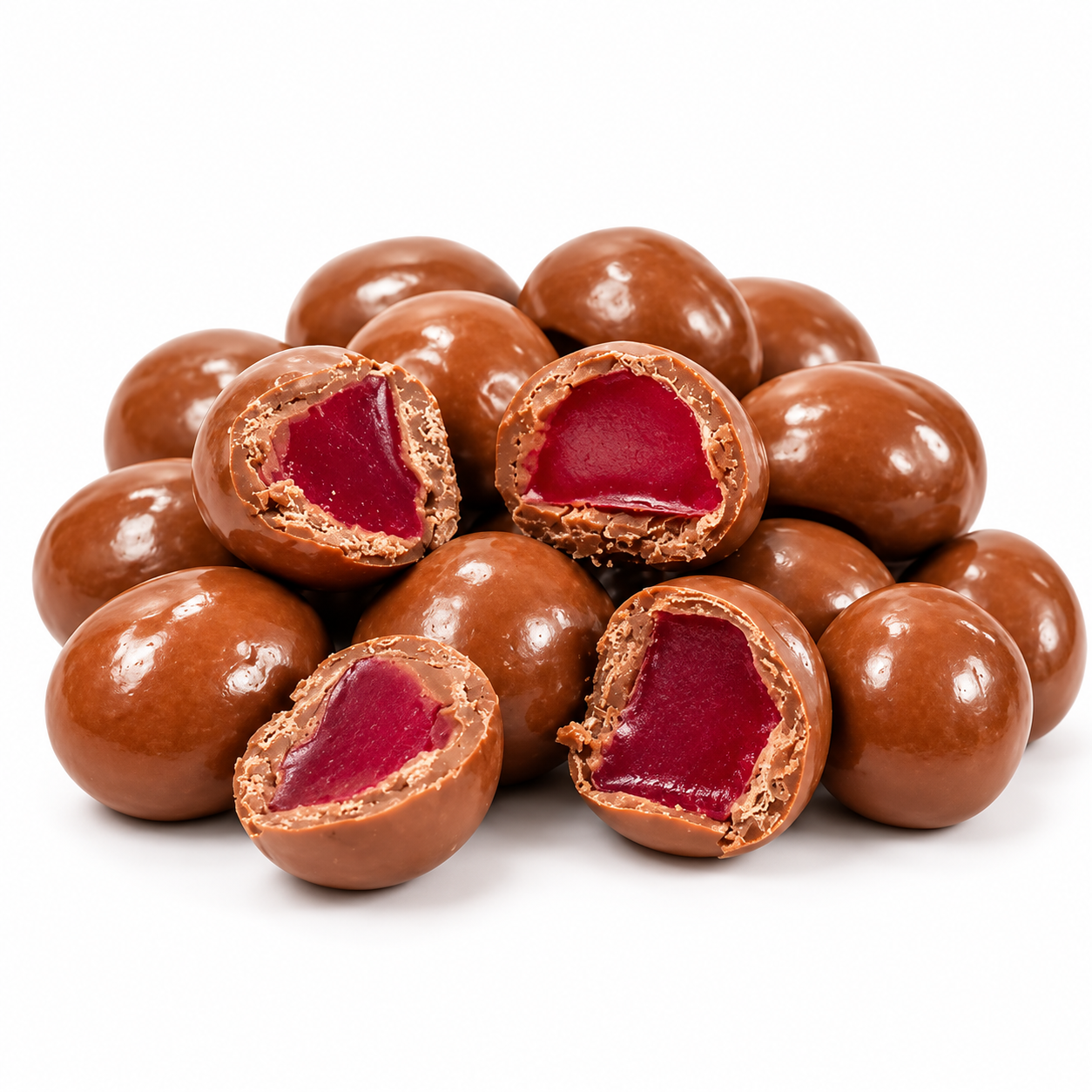 Chocolate Coated Raspberry Jellies x 8kg