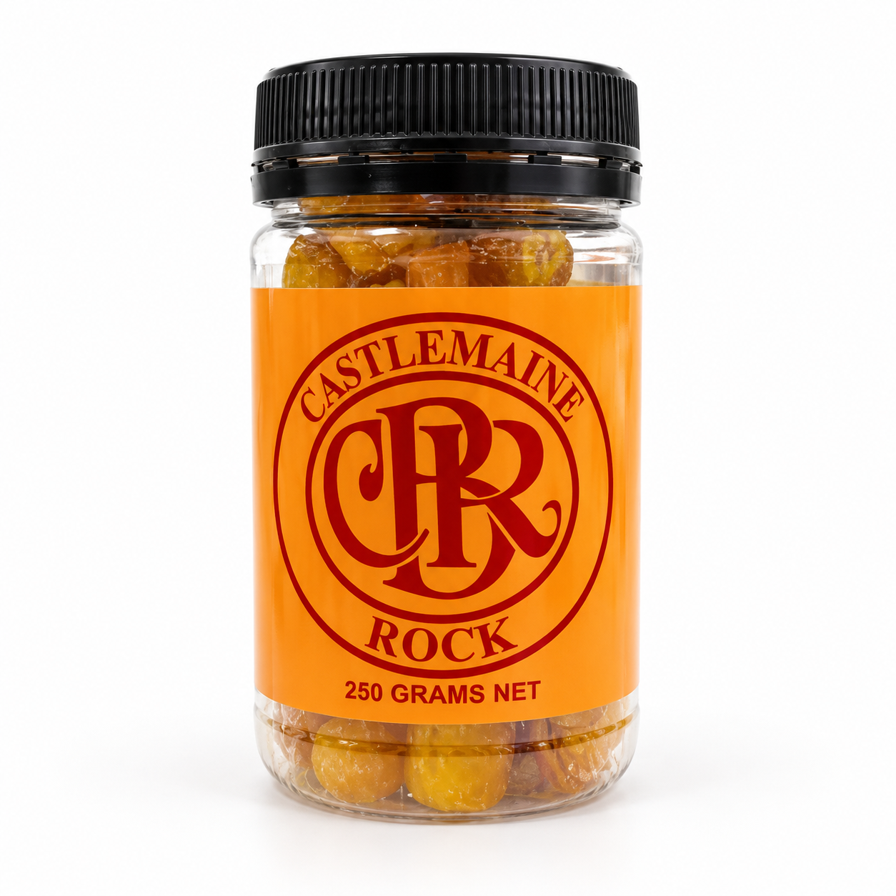Castlemaine Rock – 250g Jar x 36