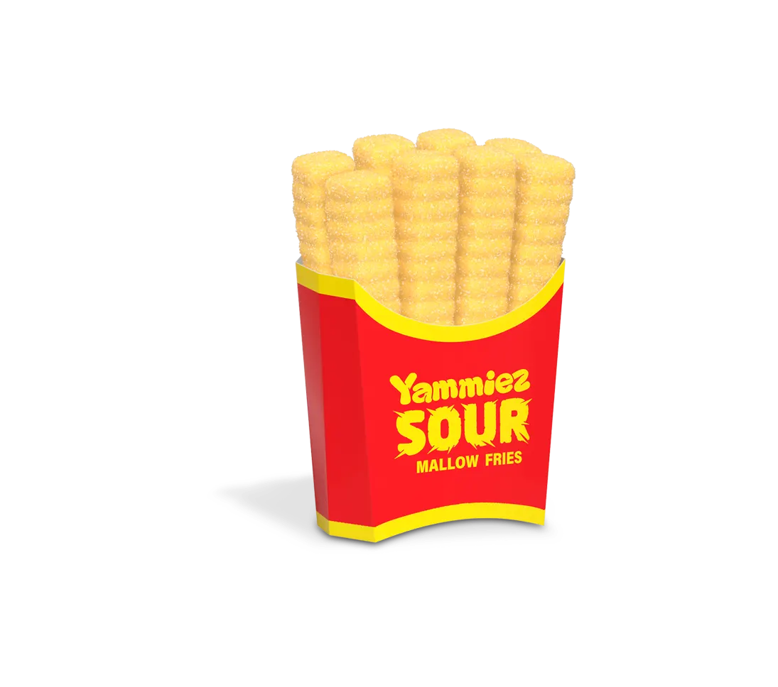 Yammiez Sour Mallow Fries 44g x 12