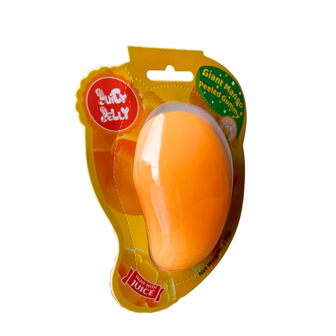 Juicy Jelly Giant Peeled Gummy Mango & Peaches