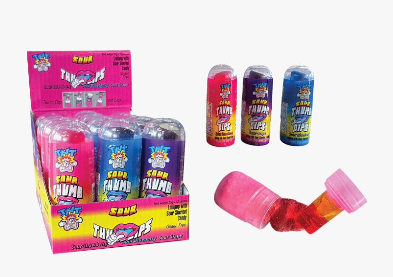 TNT Sour Thumb Dips 23g x 12