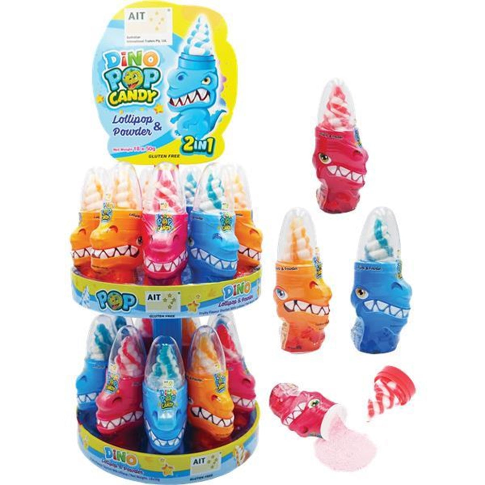 Dino Sour Powder Dipper Stand 50g x 18