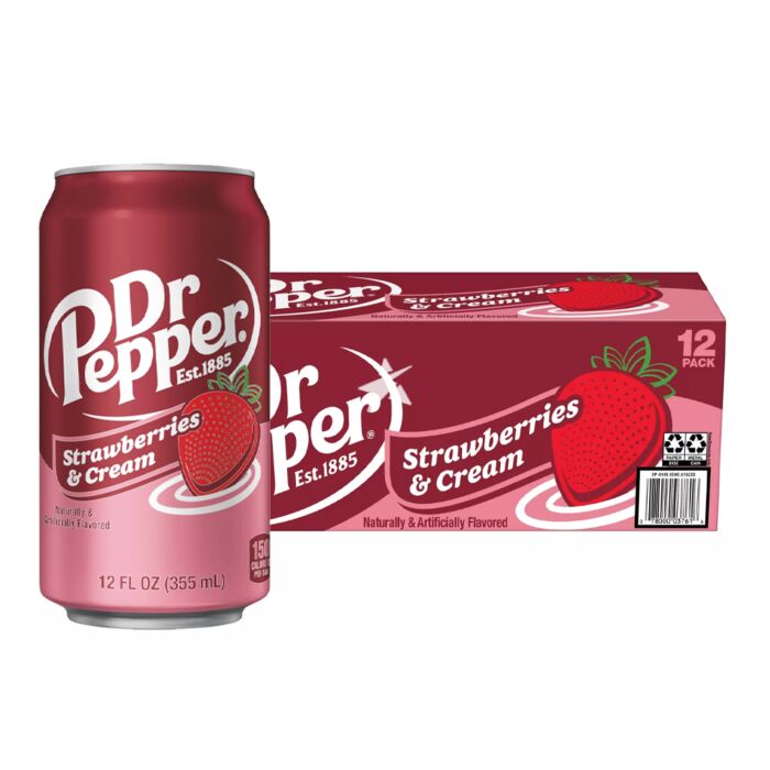 Dr Pepper Strawberries & Cream x 12
