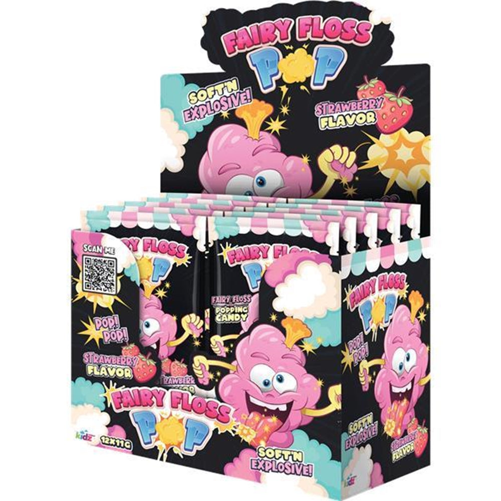 Kidz World Fairy Floss pop x 12