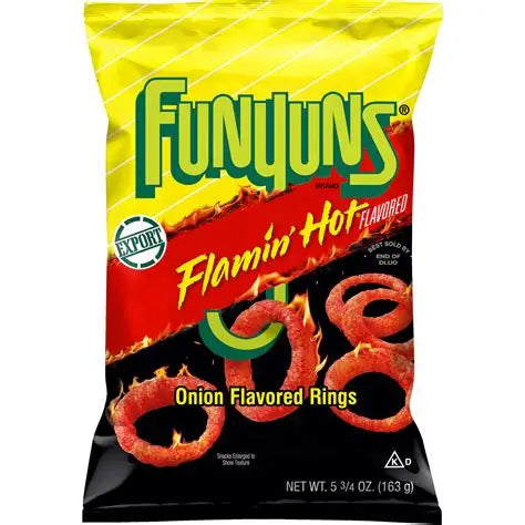 Funyuns Flaming Hot Onion Rings 163g x 8