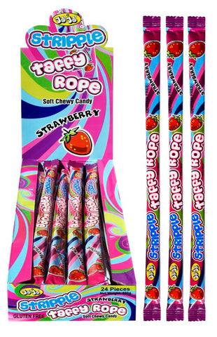 Jojo Taffy Rope Strawberry & Watermelon  x 24