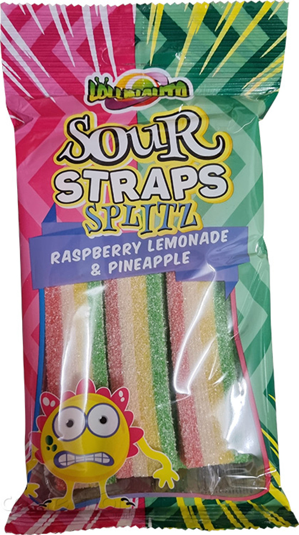Sour Straps Rasp. & Lemon & Pineapple 160g x 12