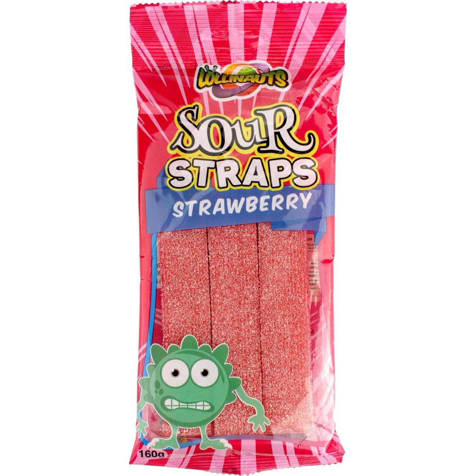 Sour Straps Strawberry 160g x 12