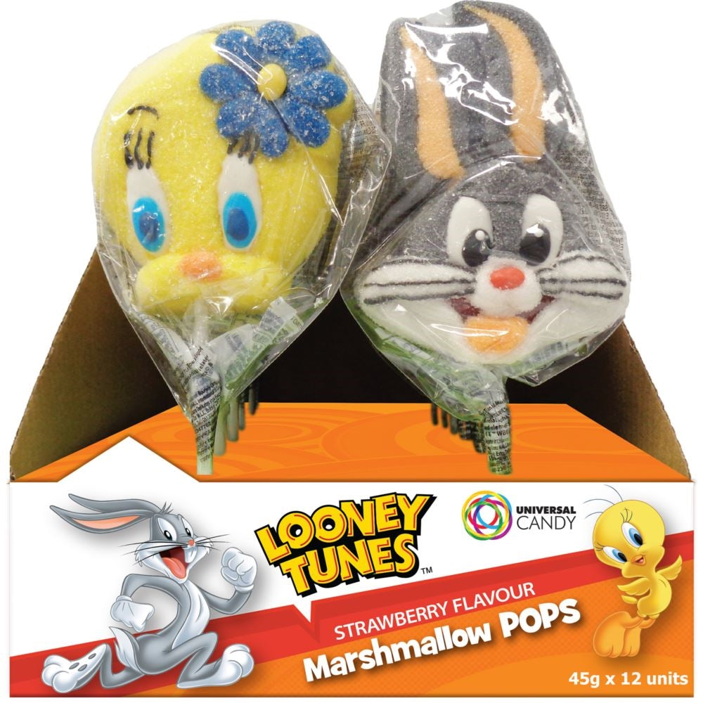 Mallow Pops Looney Tunes 45g x 12