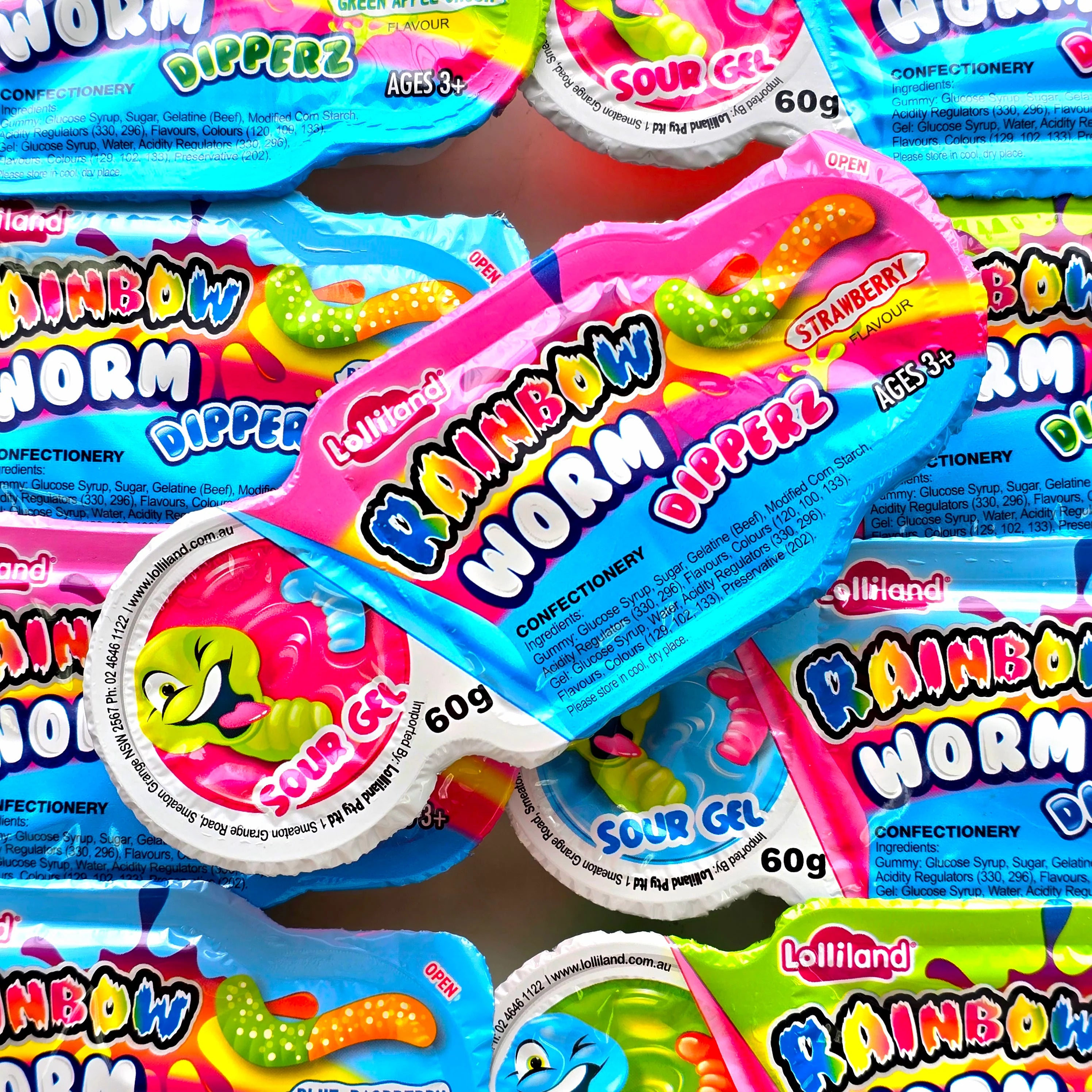Rainbow Worm Dipperz 60g x 12