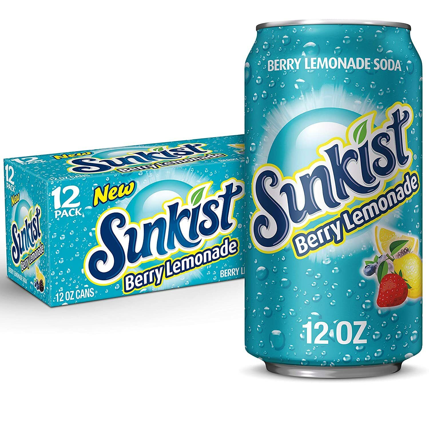 Sunkist Berry Lemonade 355ml cans x 12