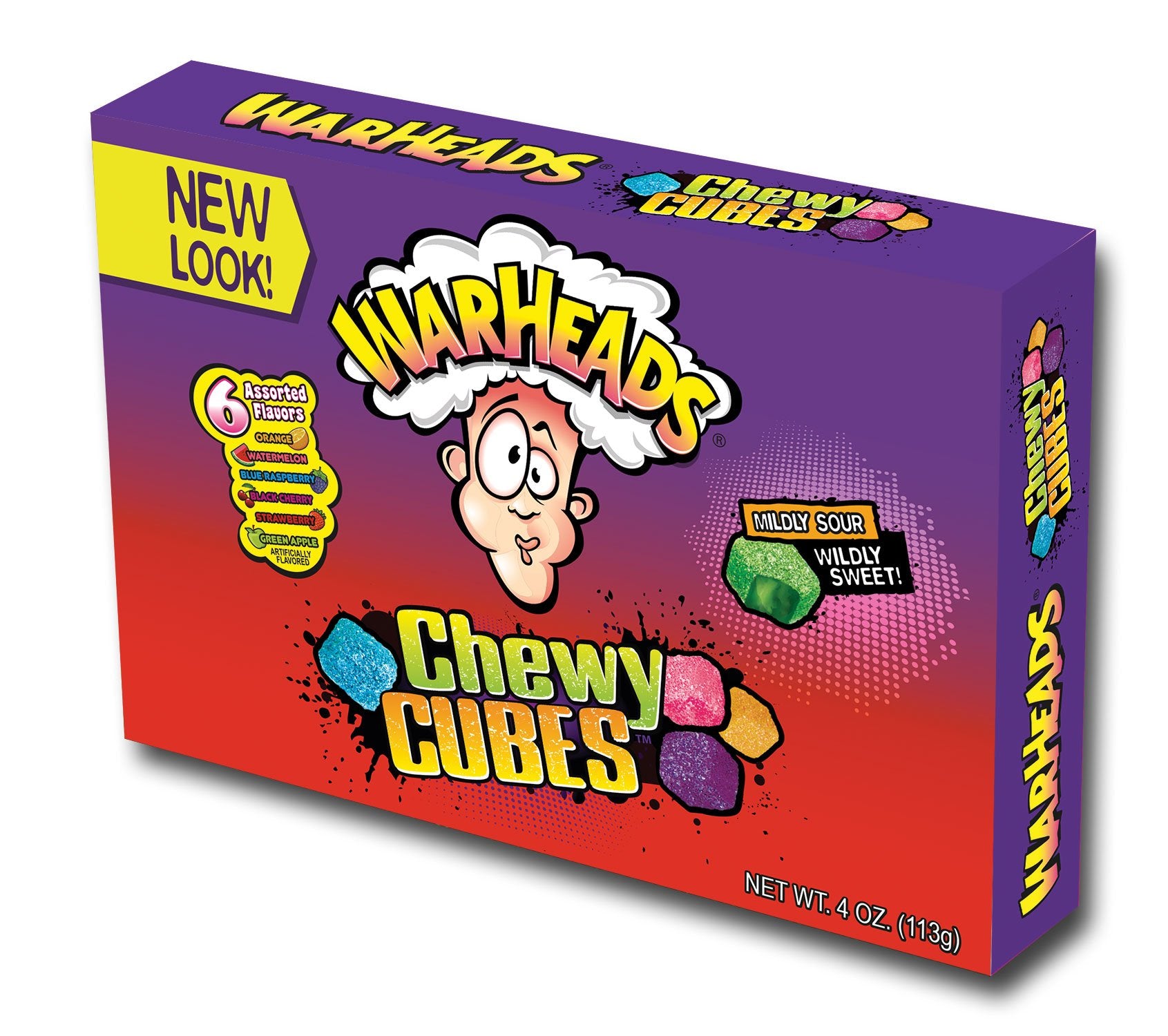 Warheads Sour Chewy Cubes x 12