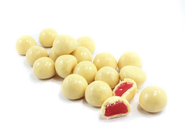 Everfresh White Chocolate Rasp. Jellies x 8kg