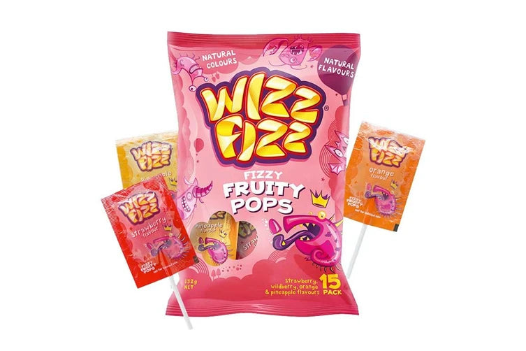 Wizz Fizz Lollipops 15pcs x 12