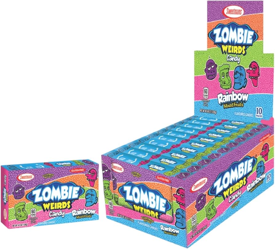 Zombie Weirds Strawberry & Grape & Rainbow 132g x 10