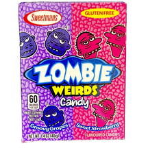 Zombie Weirds Rainbow,  Strawberry & Grape 40g x 24