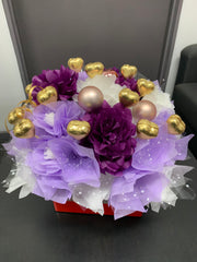 Flower Boxes with 12 pcs choc.