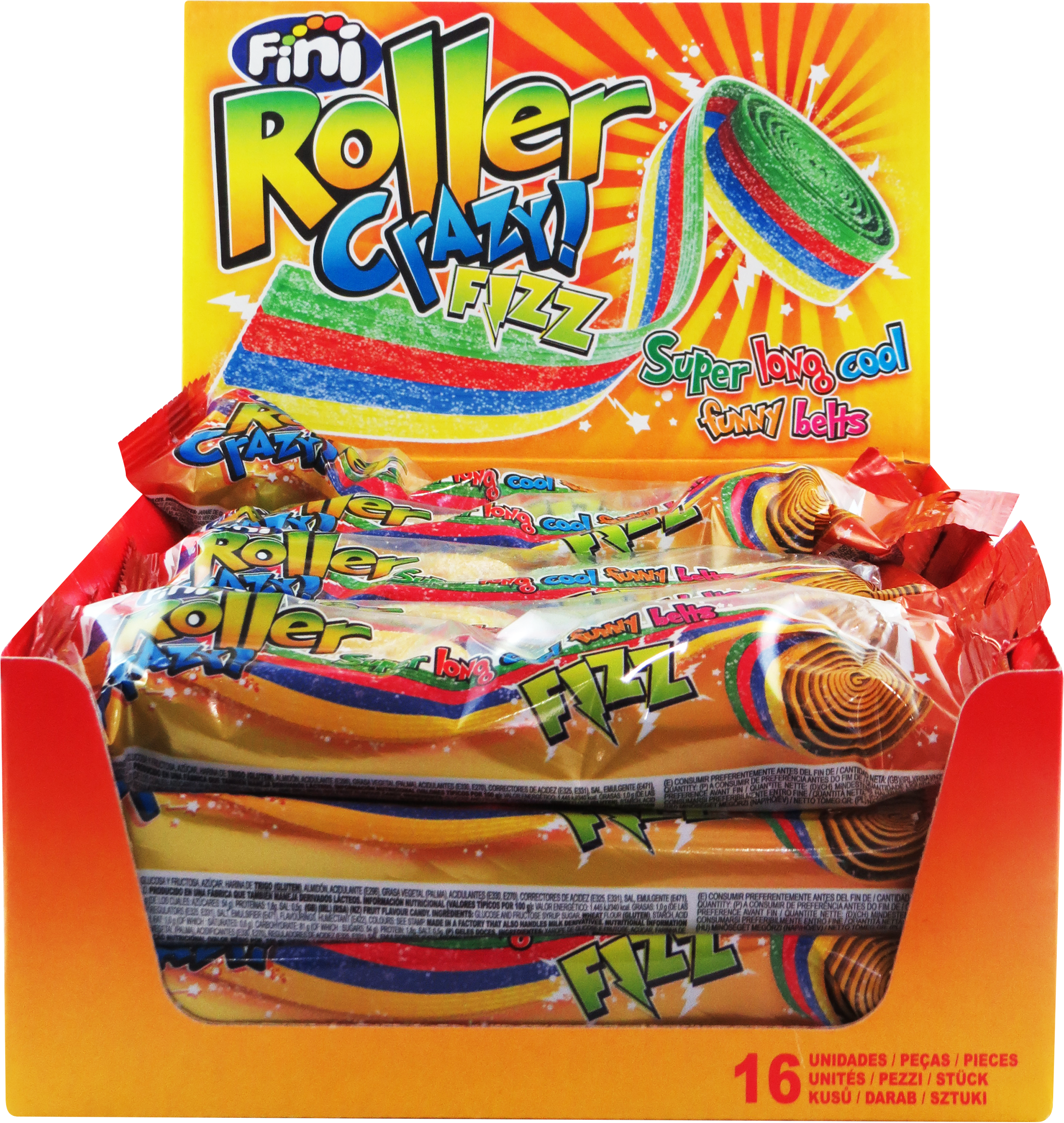 Fini Rollers Crazy fizz 4pk x 16