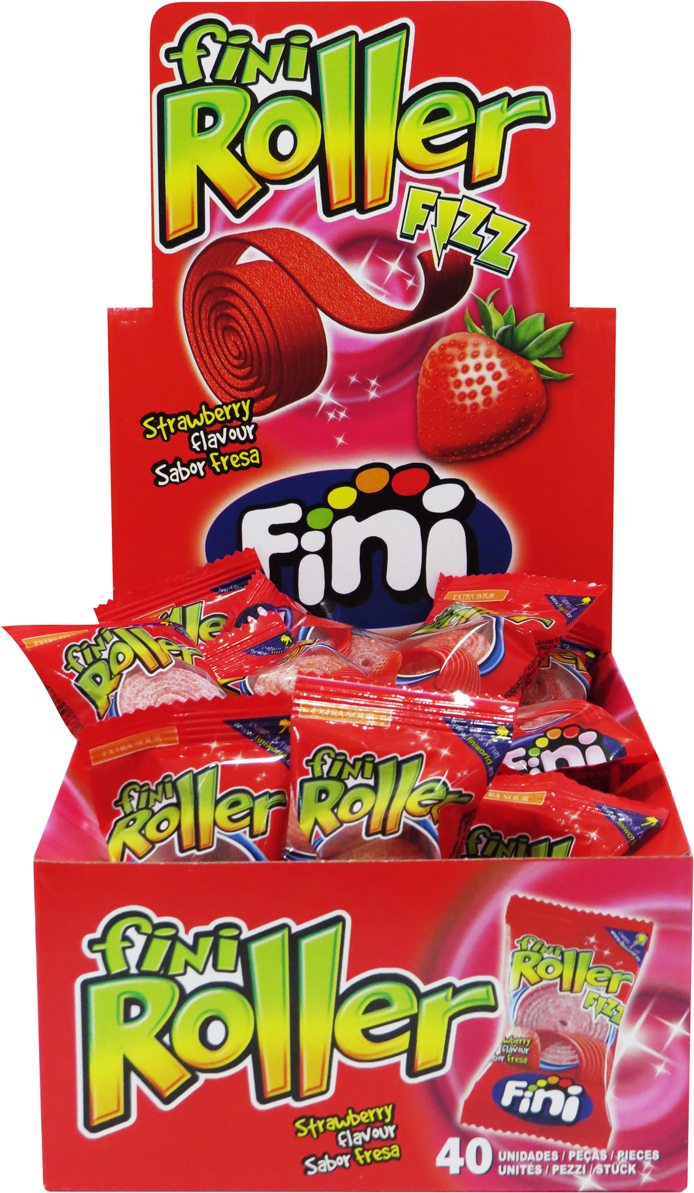 Fini Rollers Fizz Sour Strawberry x 40