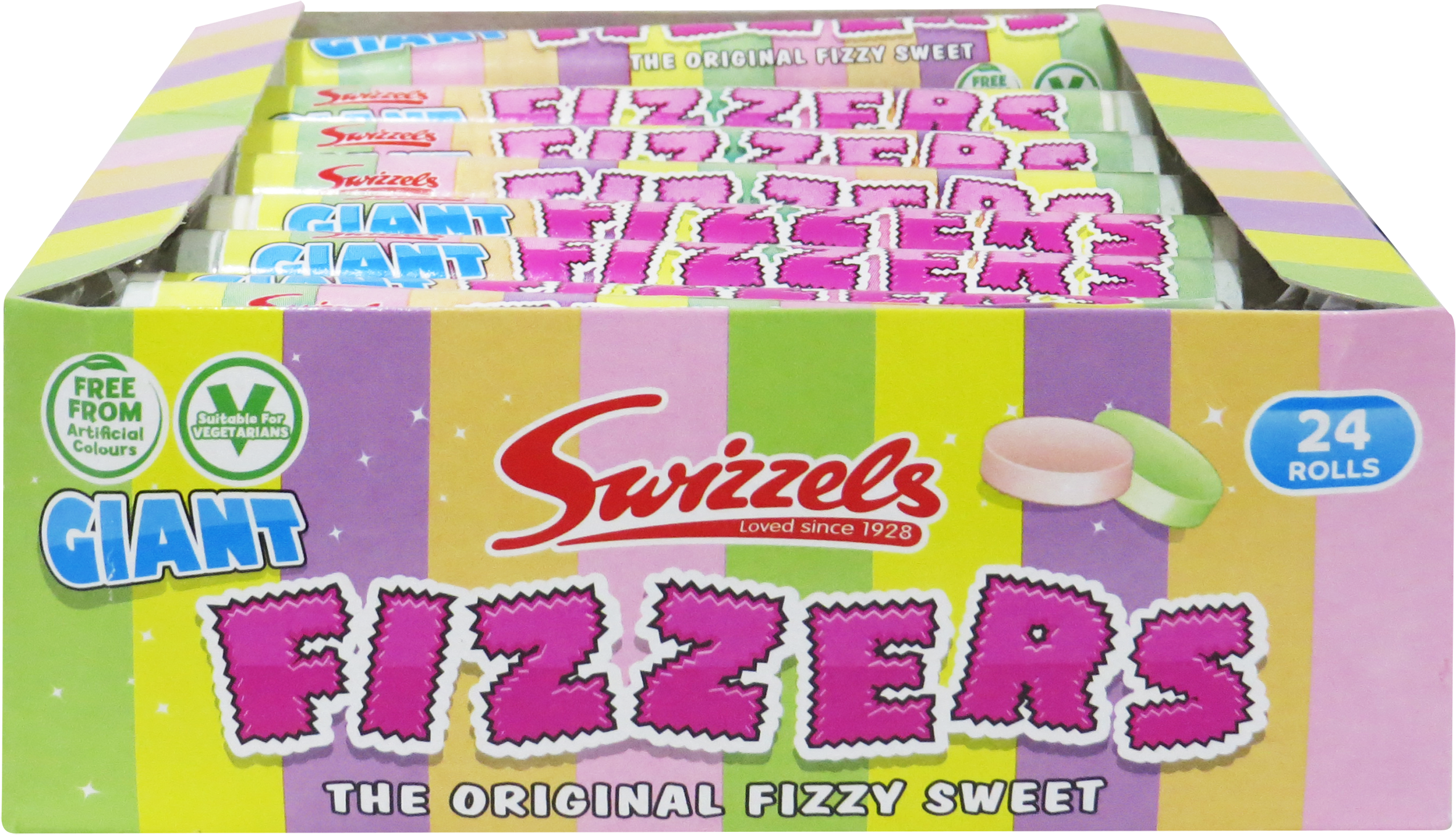 Swizzels Giant Fizzers 40g x 24