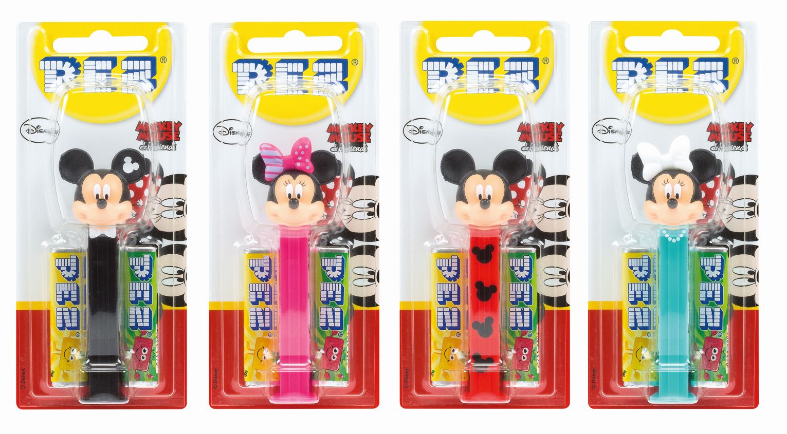 Pez Mickey & Minnie Stylish x 6